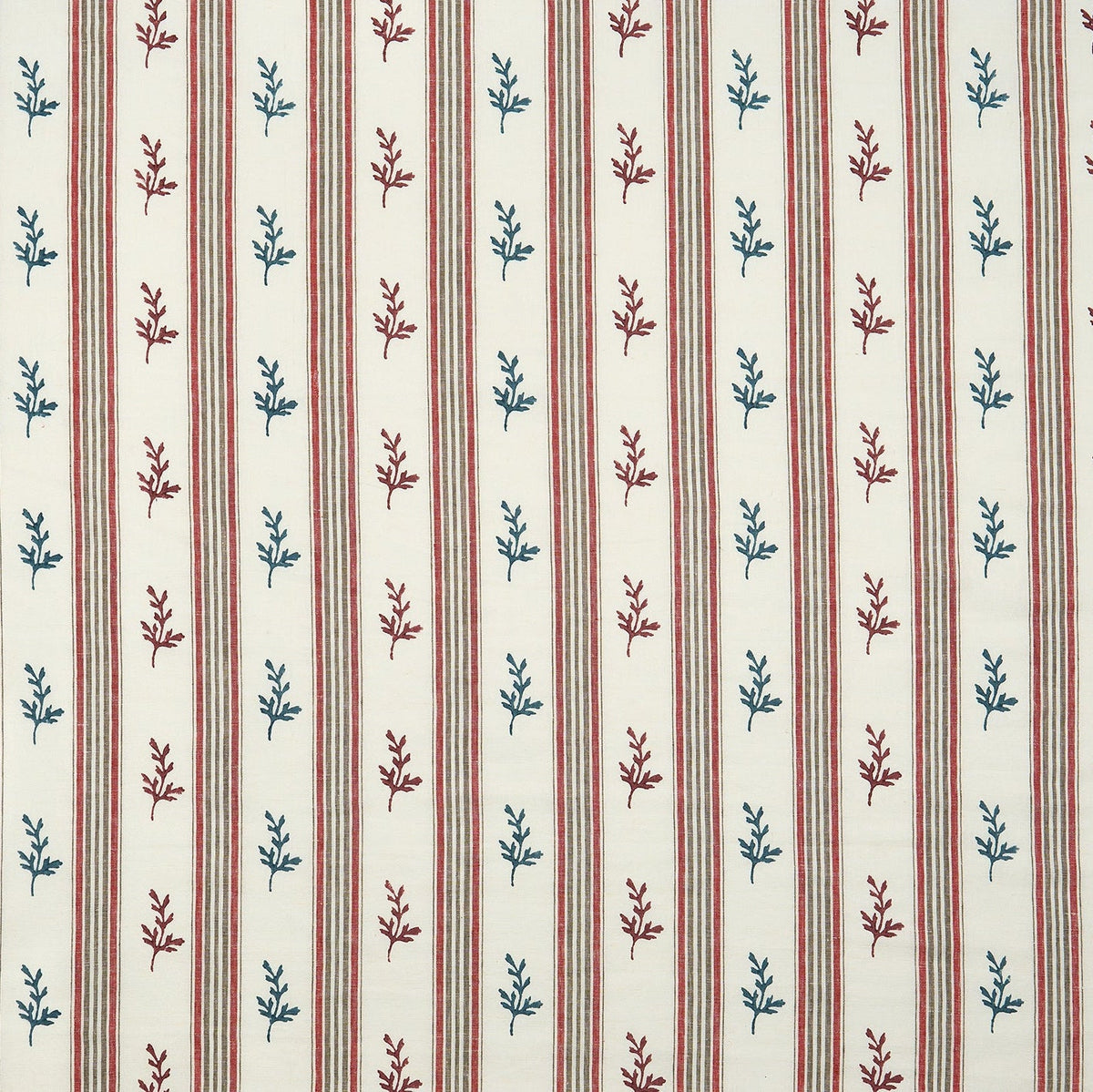 Anduze Red/Teal — Nina Campbell tyg