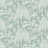 Les Saules Aqua — Nina Campbell tyg