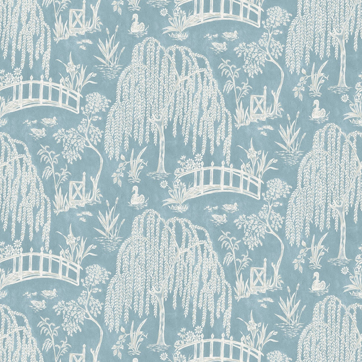 Les Saules Blue — Nina Campbell tyg
