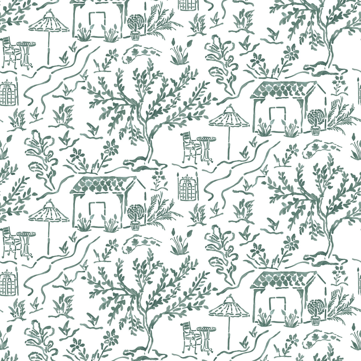 La Quintinie Teal — Nina Campbell tyg