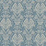 Bourton Damask Blue — Nina Campbell tyg