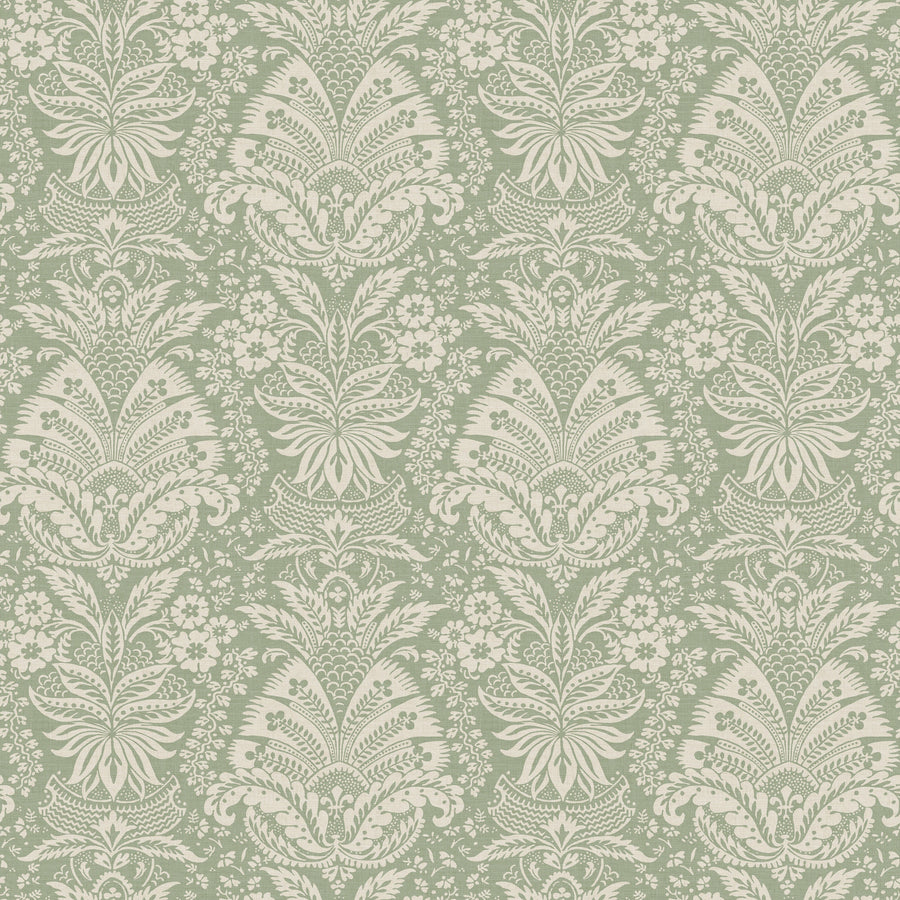 Bourton Damask Tyg — Nina Campbell