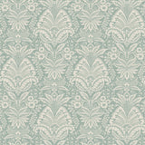 Bourton Damask Aqua — Nina Campbell tyg