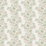 Bibury Blush/Green — Nina Campbell tyg