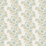 Bibury Teal/Ochre — Nina Campbell tyg