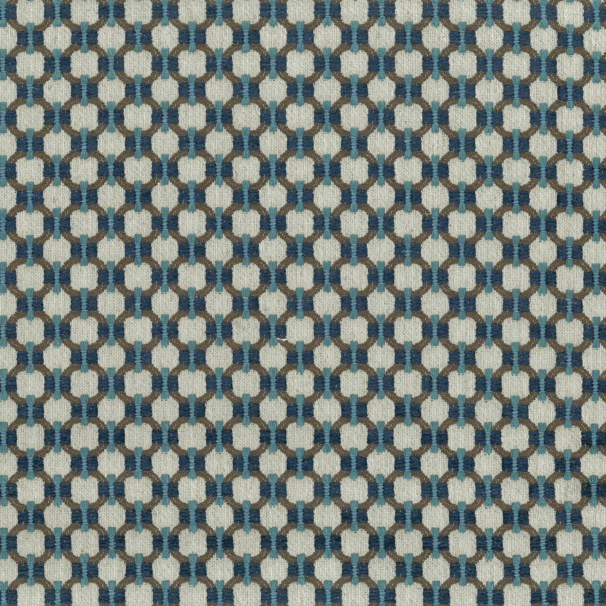 Loveden Blue/Chocolate — Nina Campbell tyg