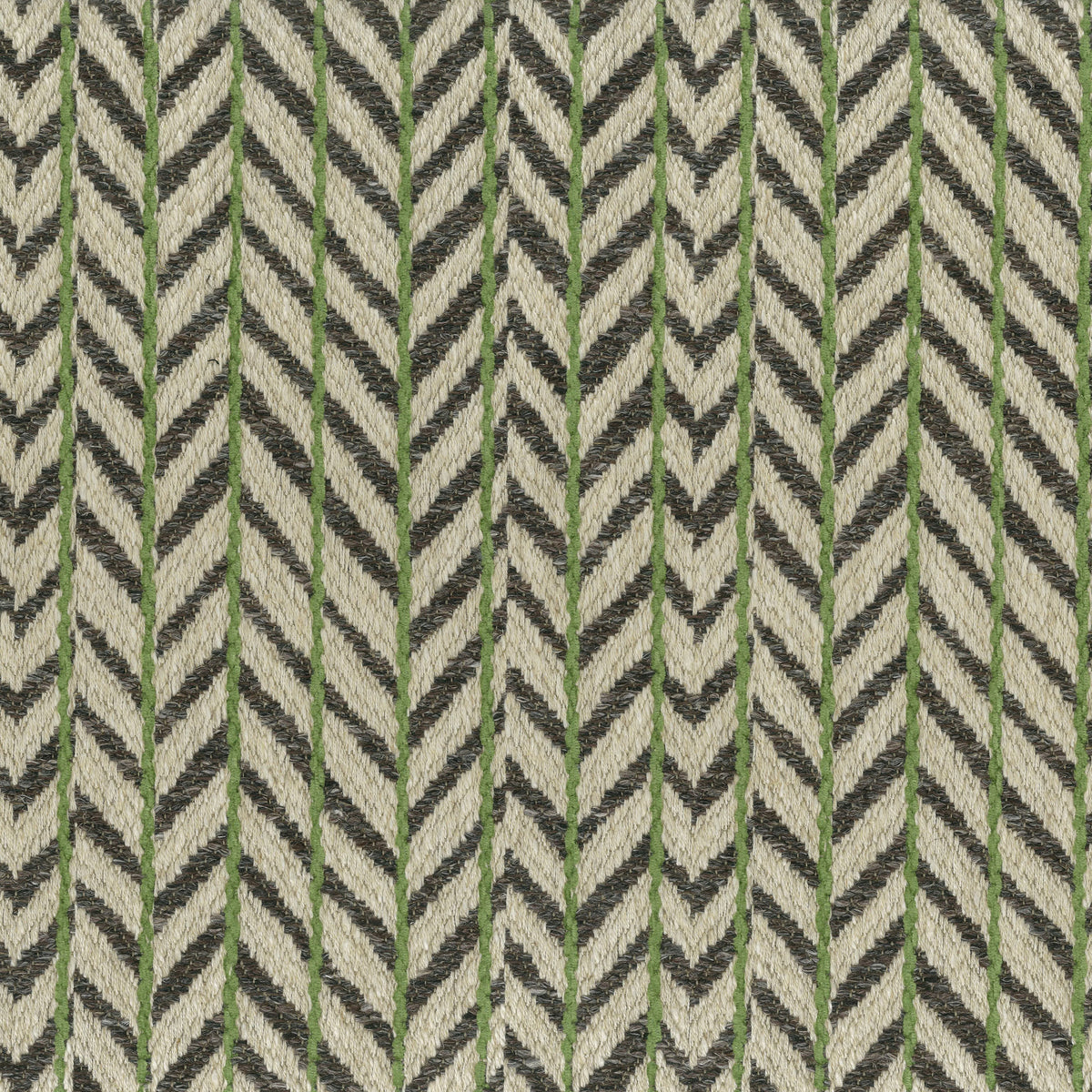 Fairford Charcoal/Green — Nina Campbell tyg