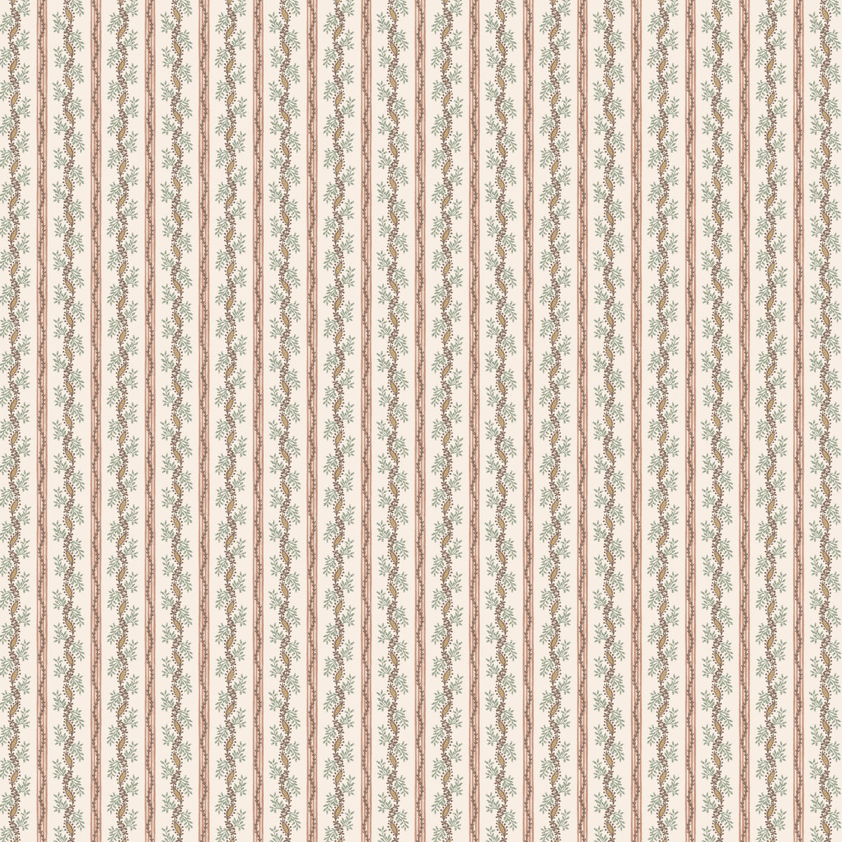 Odile Coral/Eucalyptus — Nina Campbell tyg