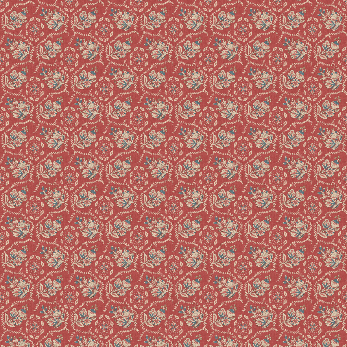 Pagelle Red — Nina Campbell tyg