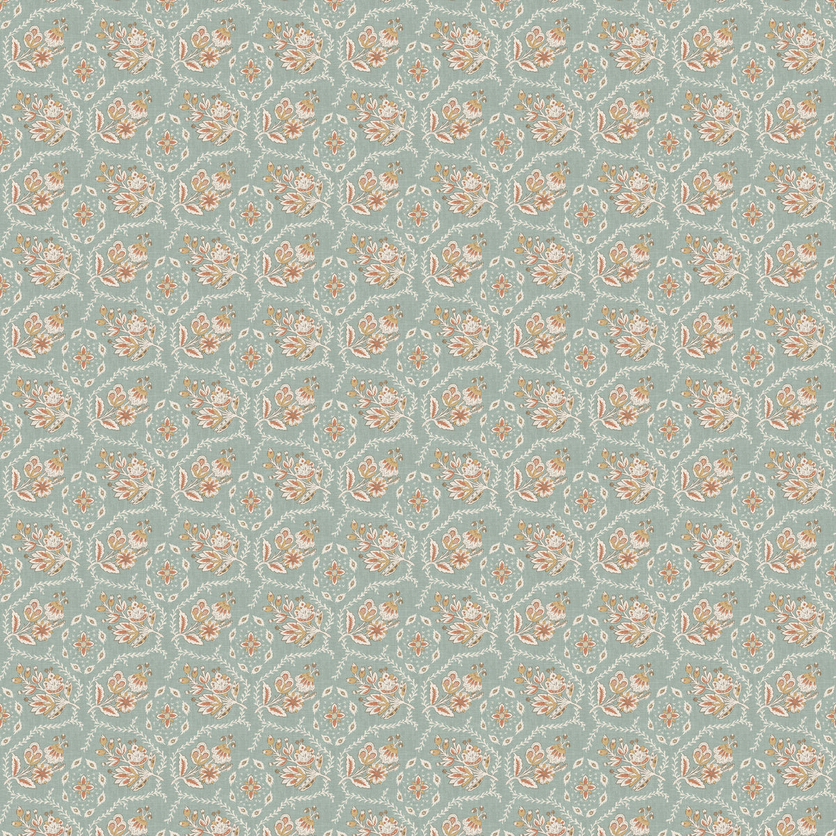 Pagelle Aqua — Nina Campbell tyg