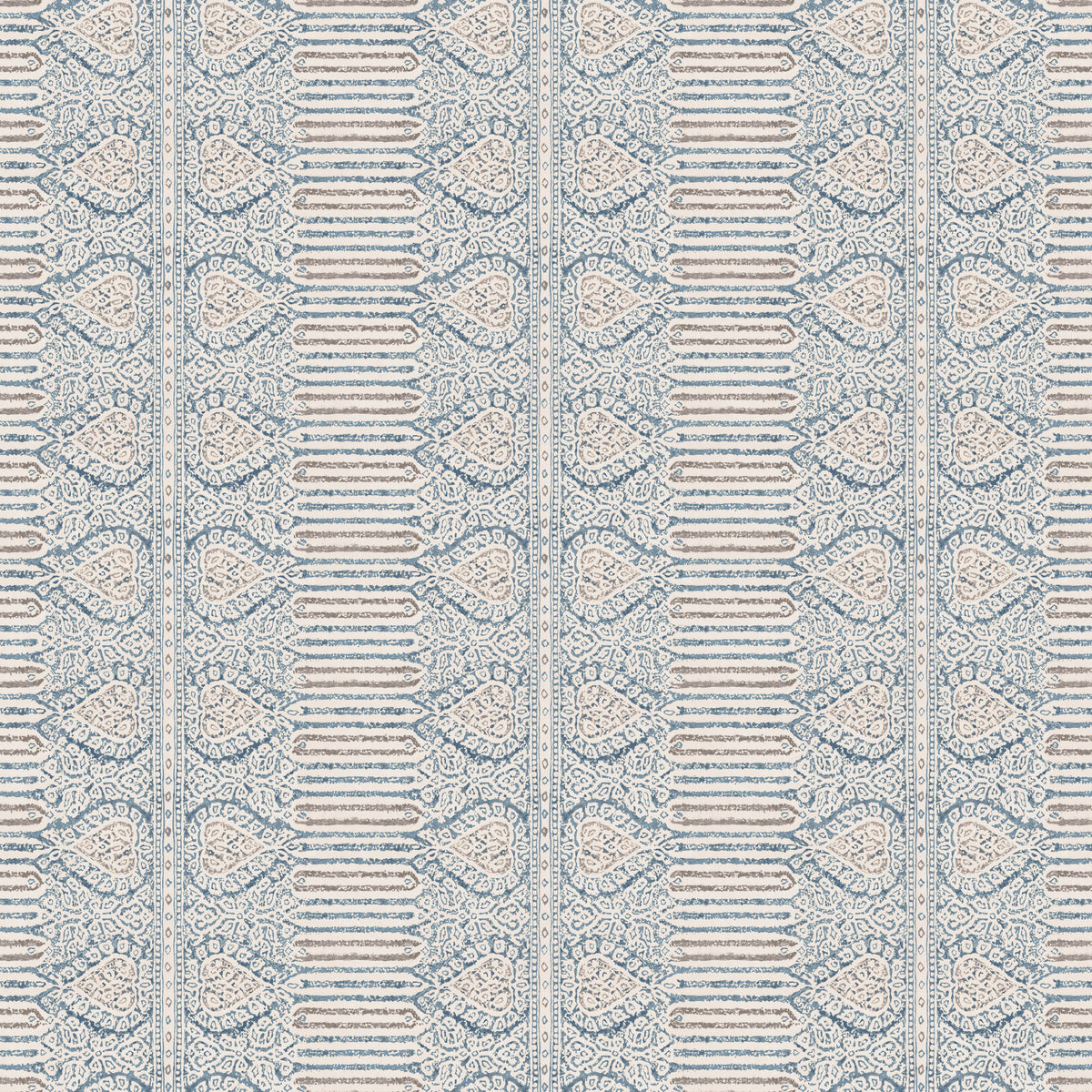 Nicolet Blue/Taupe — Nina Campbell tyg