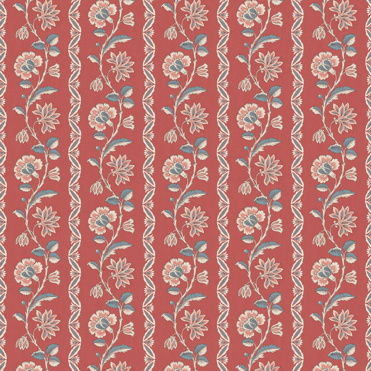 Bertin Red/Blue — Nina Campbell tyg