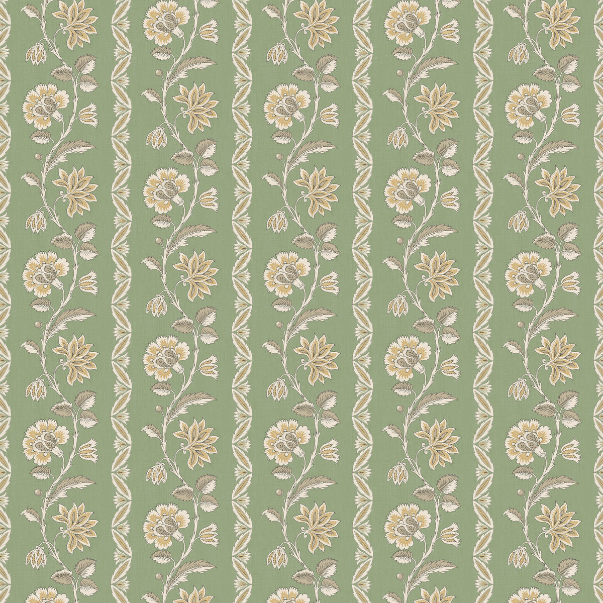 Bertin Green/Yellow — Nina Campbell tyg