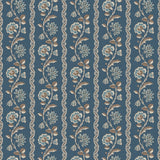 Bertin Indigo/Chocolate — Nina Campbell tyg