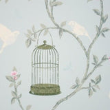 Bird Cage Walk Duck Egg/Sage — Nina Campbell tapet