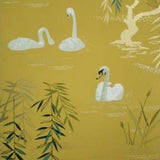 Swan Lake Yellow — Nina Campbell tapet