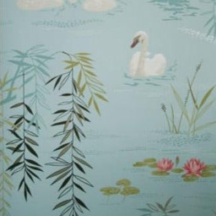 Swan Lake Duck Egg — Nina Campbell tapet