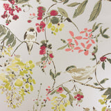 Penglai Charcoal/Sage/Coral — Nina Campbell tapet