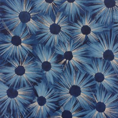 Estella Midnight Blue/Gilver — Nina Campbell tapet