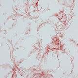 Barbary Toile Coral Red — Nina Campbell tapet