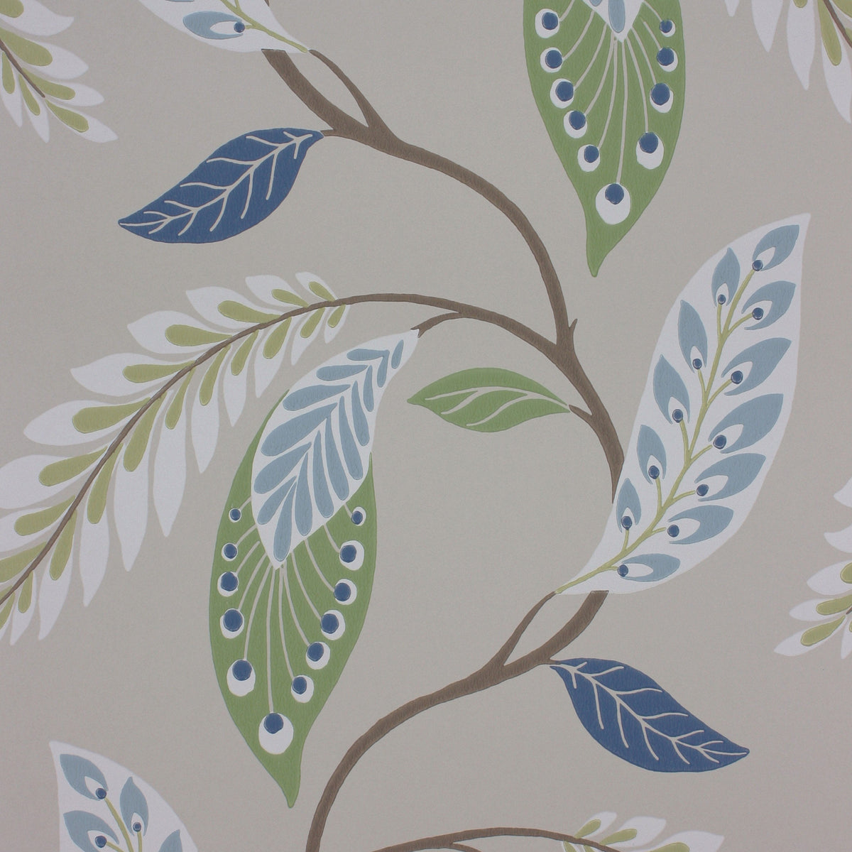 Fontibre Blue/Green — Nina Campbell tapet