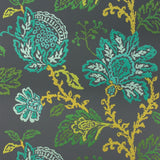 Coromandel Teal/Green/Lime — Nina Campbell tapet