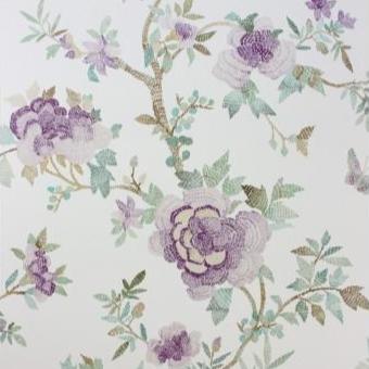 Perdana Lilac/Aqua — Nina Campbell tapet
