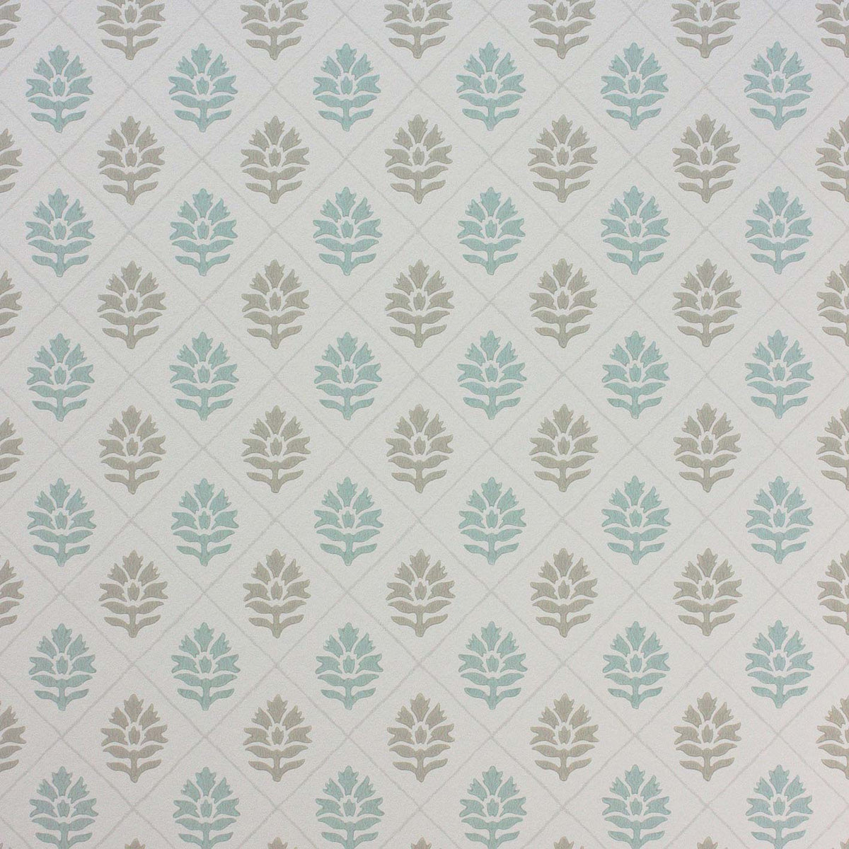 Camille Aqua/Beige — Nina Campbell tapet