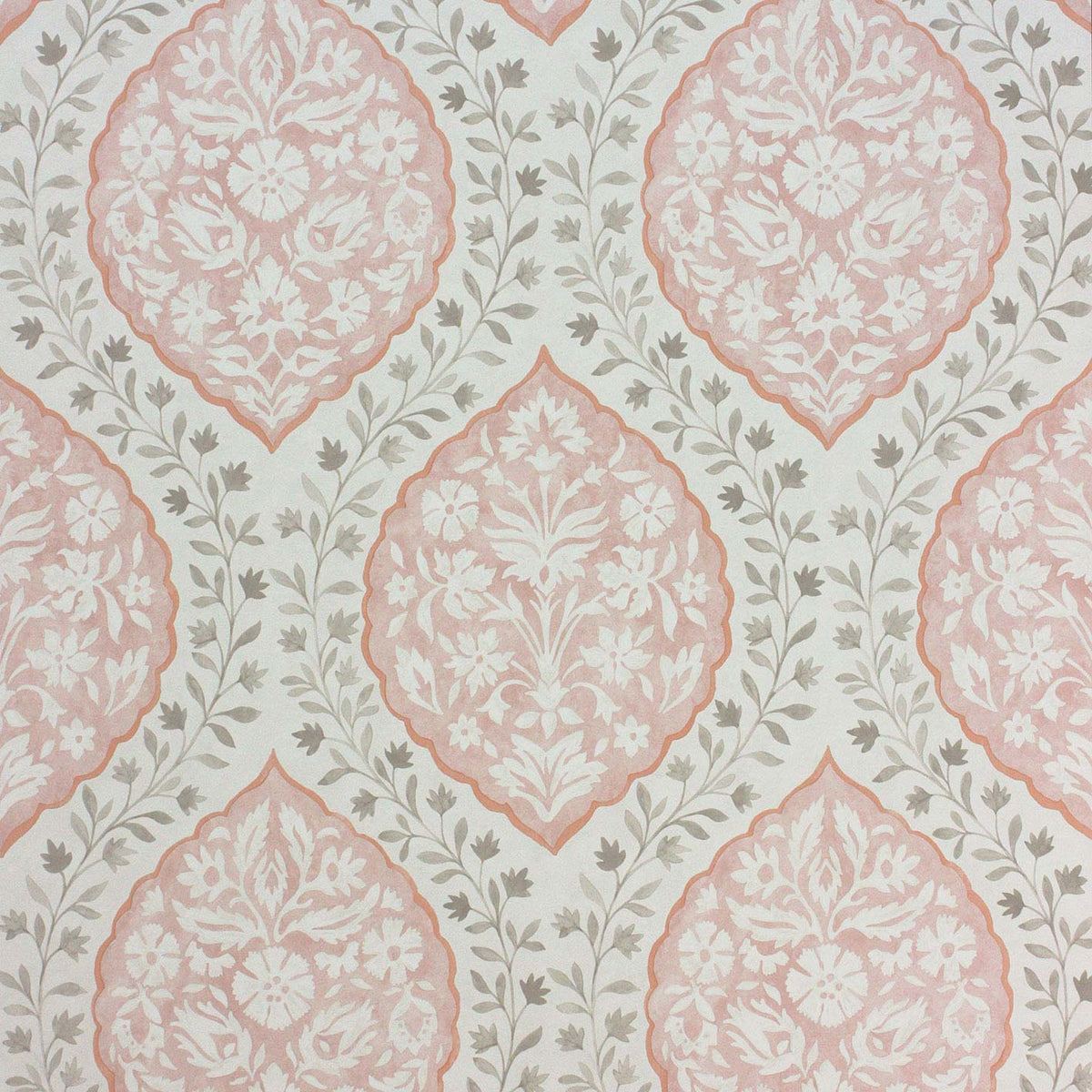 Marguerite Pink/Grey — Nina Campbell tapet