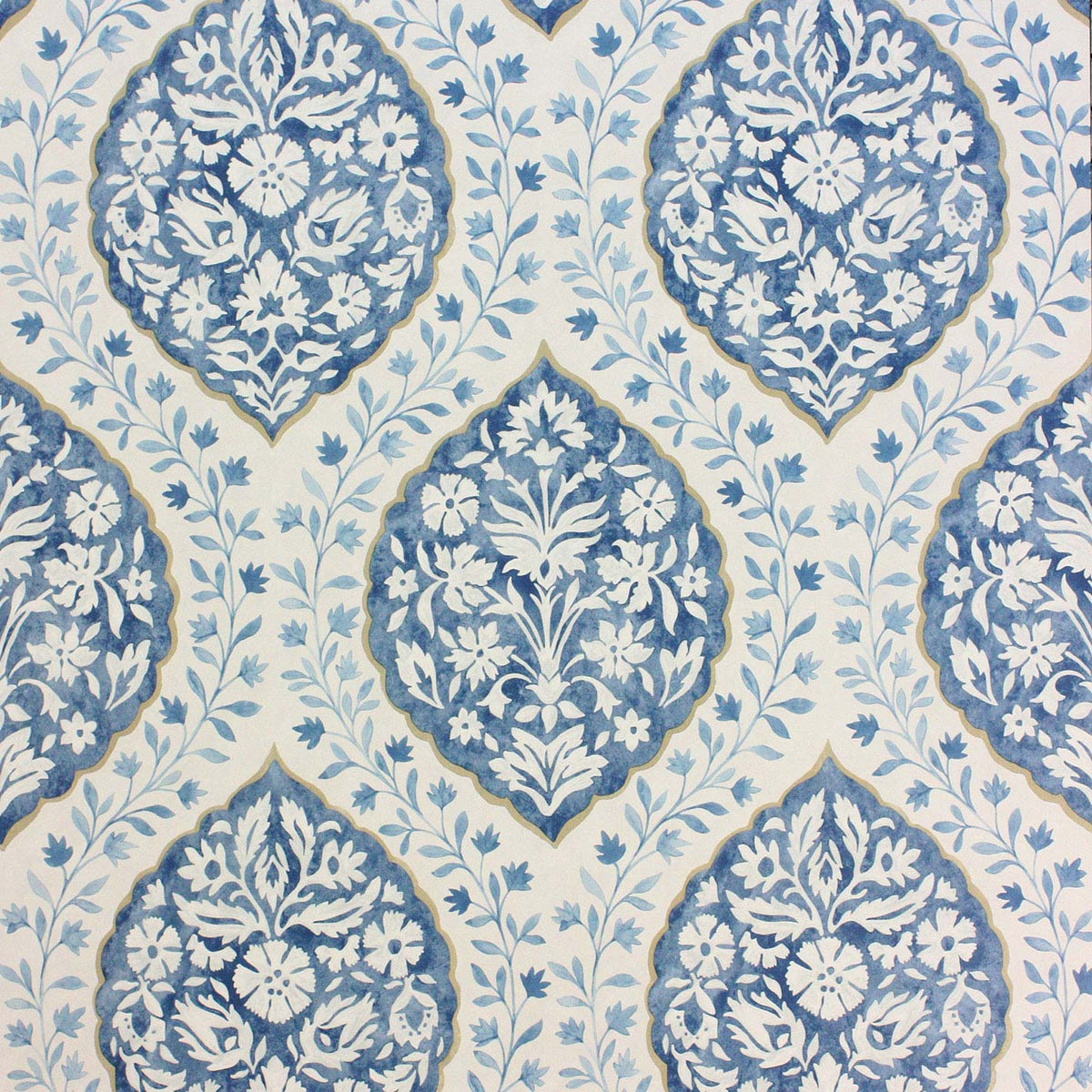 Marguerite Indigo/Blue — Nina Campbell tapet