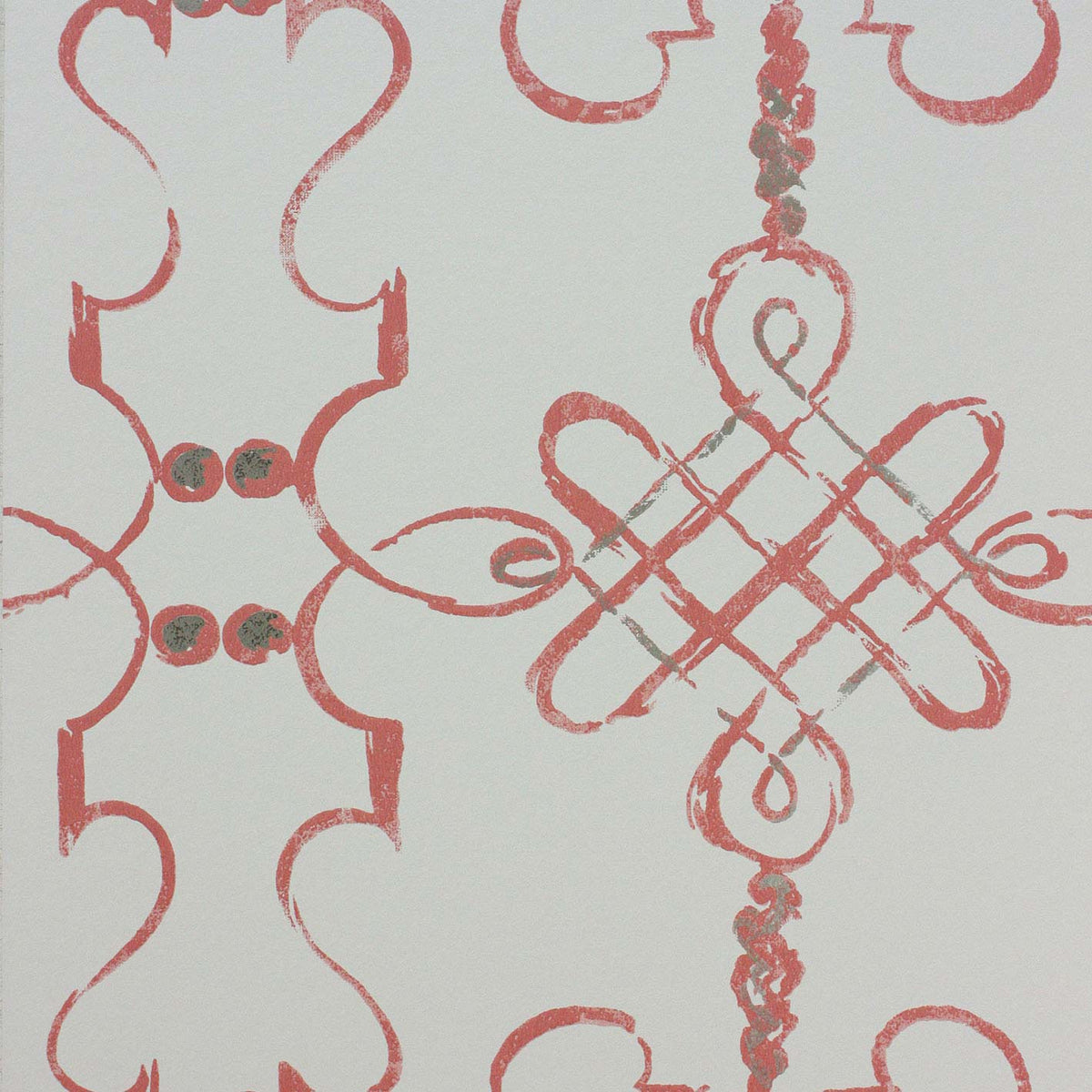 Portavo Coral/Ivory — Nina Campbell tapet