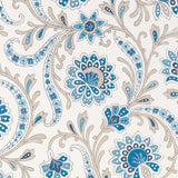 Baville Blue/Taupe — Nina Campbell tapet