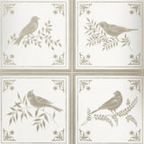 Fortoiseau Ivory/Silver — Nina Campbell tapet
