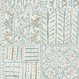 Cloisters Aqua/Taupe — Nina Campbell tapet