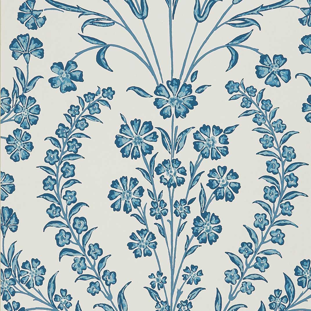 Chelwood Blue/Ivory — Nina Campbell tapet
