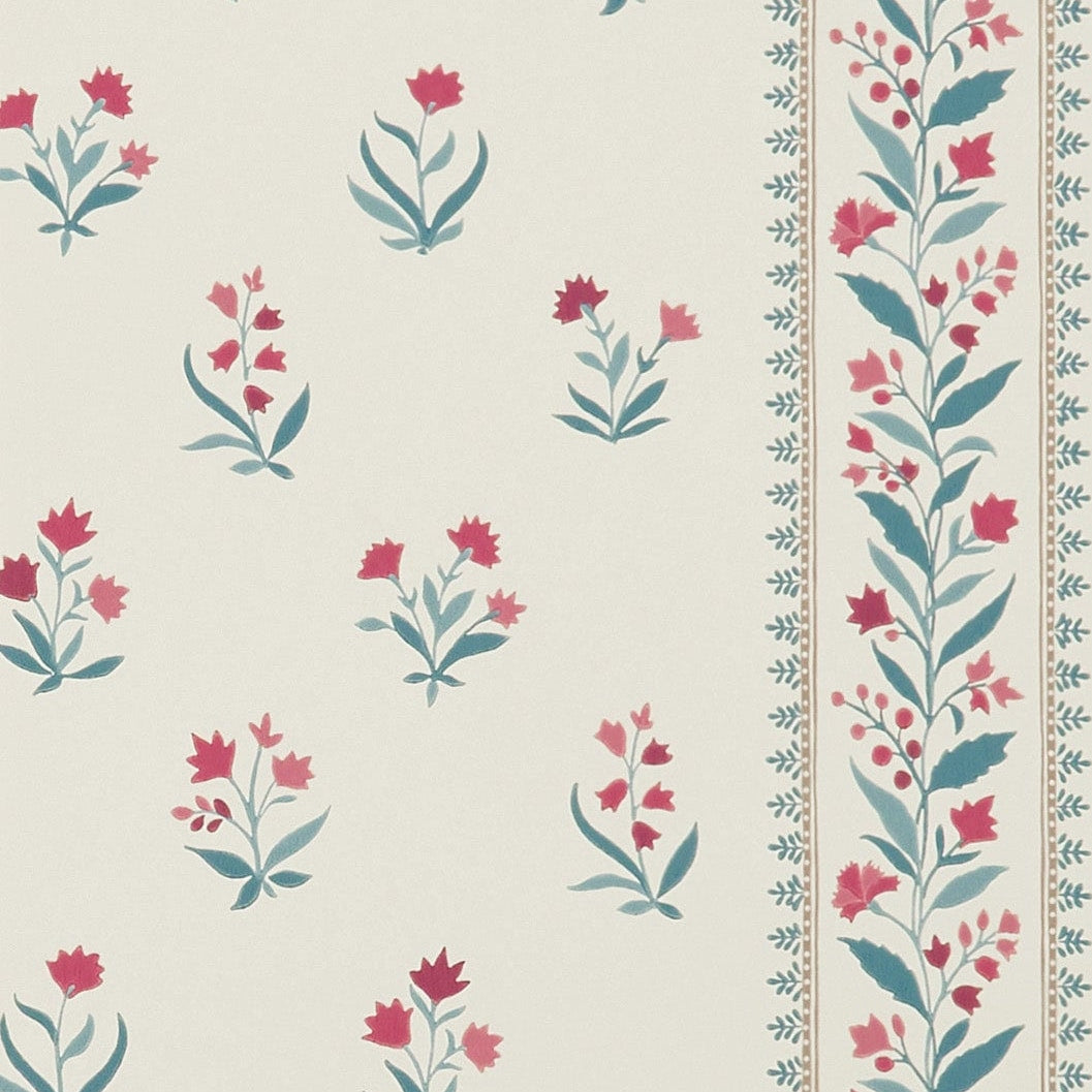 Petit Dapuri Blue/Red — Nina Campbell tapet