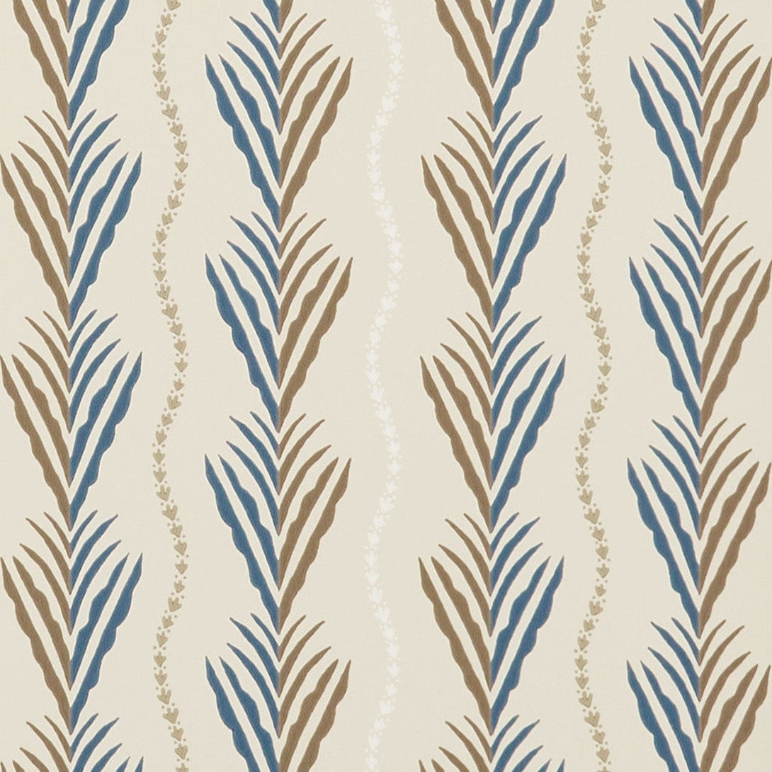 Meridor Blue/Chocolate — Nina Campbell tapet