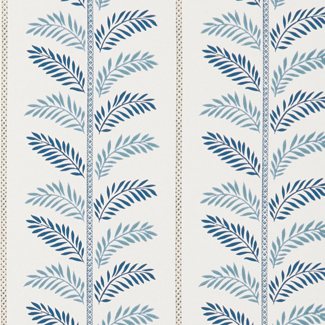 Plumier Indigo/Blue — Nina Campbell tapet
