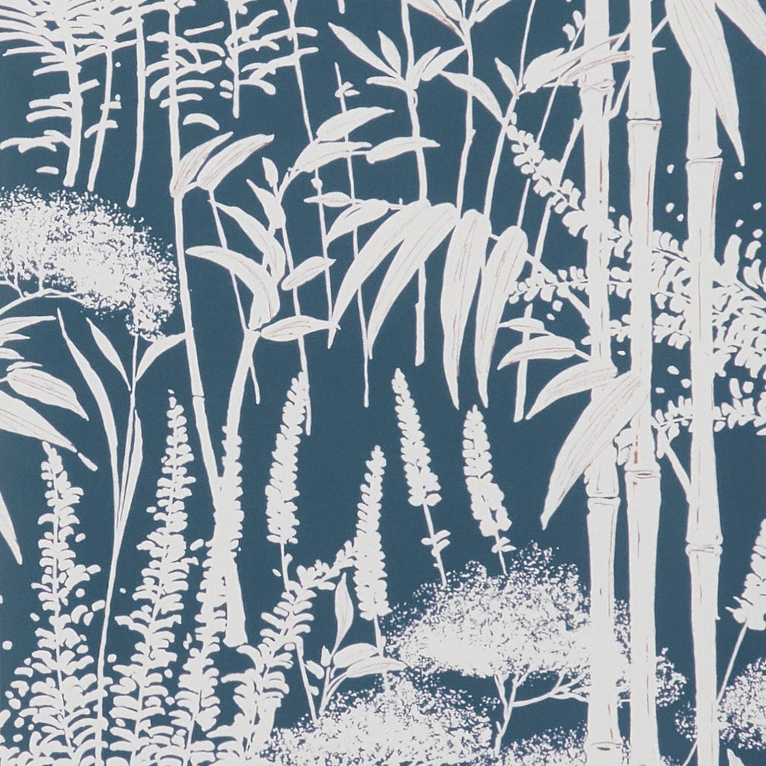 Poiteau Indigo — Nina Campbell tapet