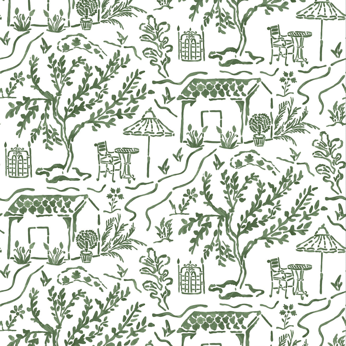 La Quintinie Eucalyptus — Nina Campbell tapet