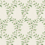 Hollingbourne Trellis Ivory/Green — Nina Campbell tapet