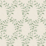 Hollingbourne Trellis Ivory/Eucalyptus — Nina Campbell tapet