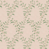Hollingbourne Trellis Pink/Green — Nina Campbell tapet