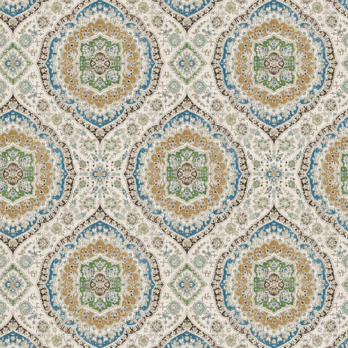 Karabali Blue/Green — Nina Campbell tapet