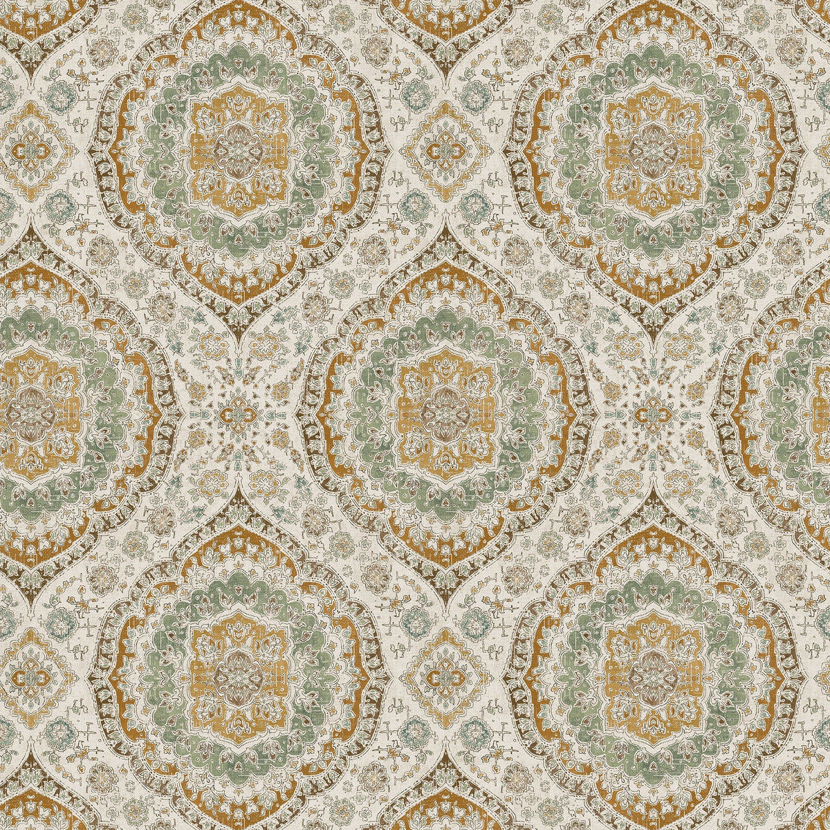 Karabali Ochre/Eucalyptus — Nina Campbell tapet