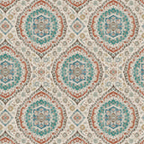 Karabali Teal/Russet — Nina Campbell tapet