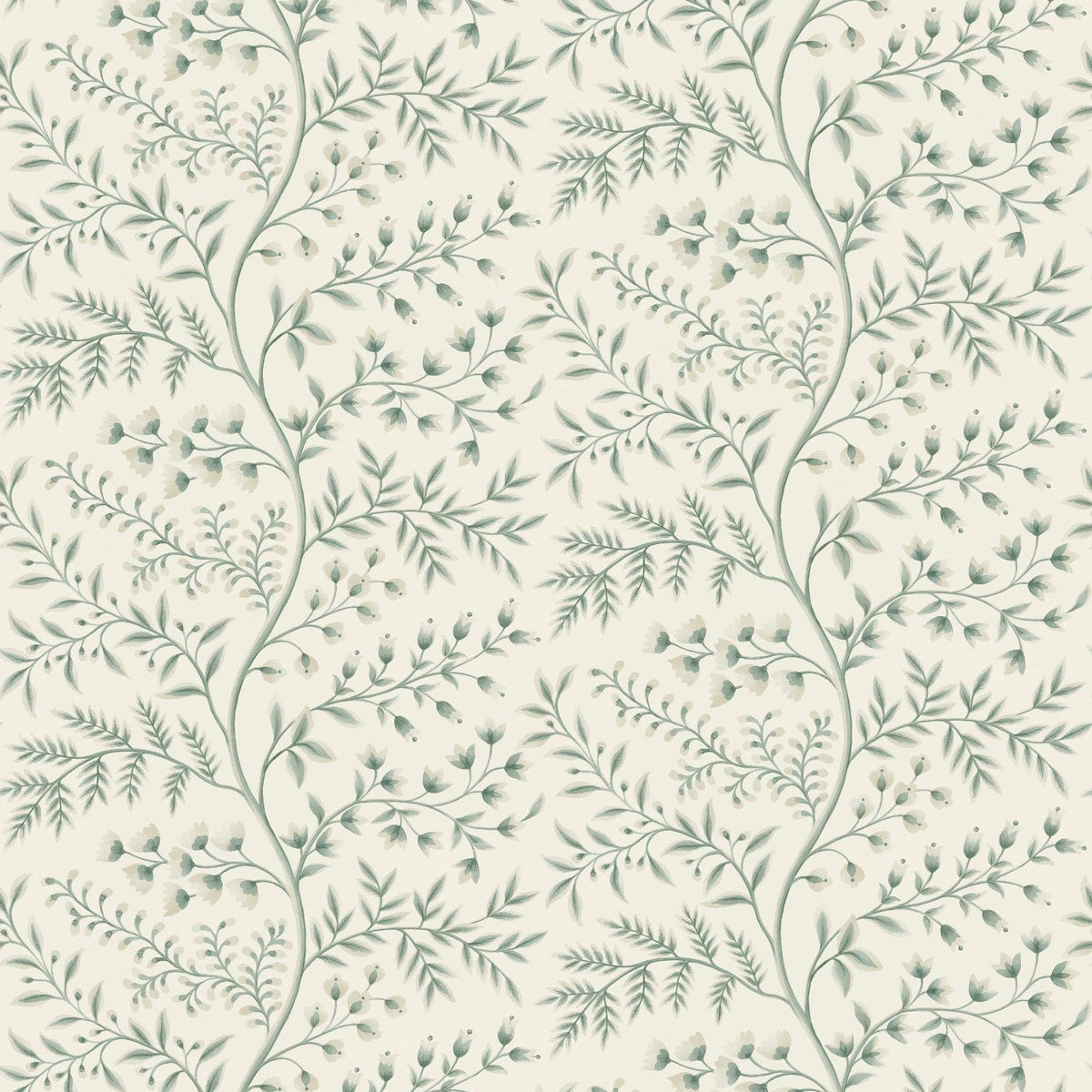 Lamballe Aqua/Ivory — Nina Campbell tapet