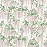 Wisteria Walk Lilac/Green — Nina Campbell tapet