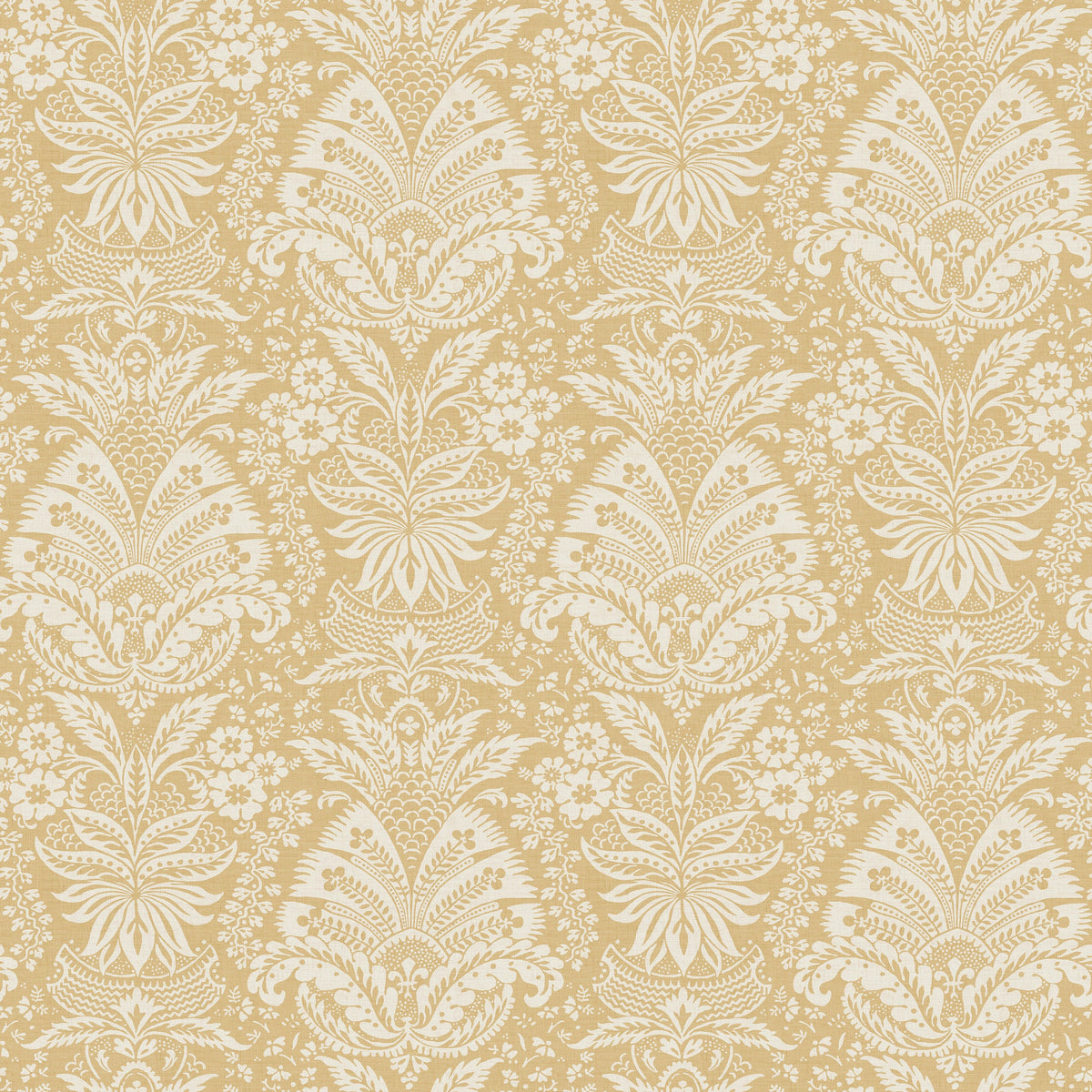 Bourton Damask Yellow — Nina Campbell tapet