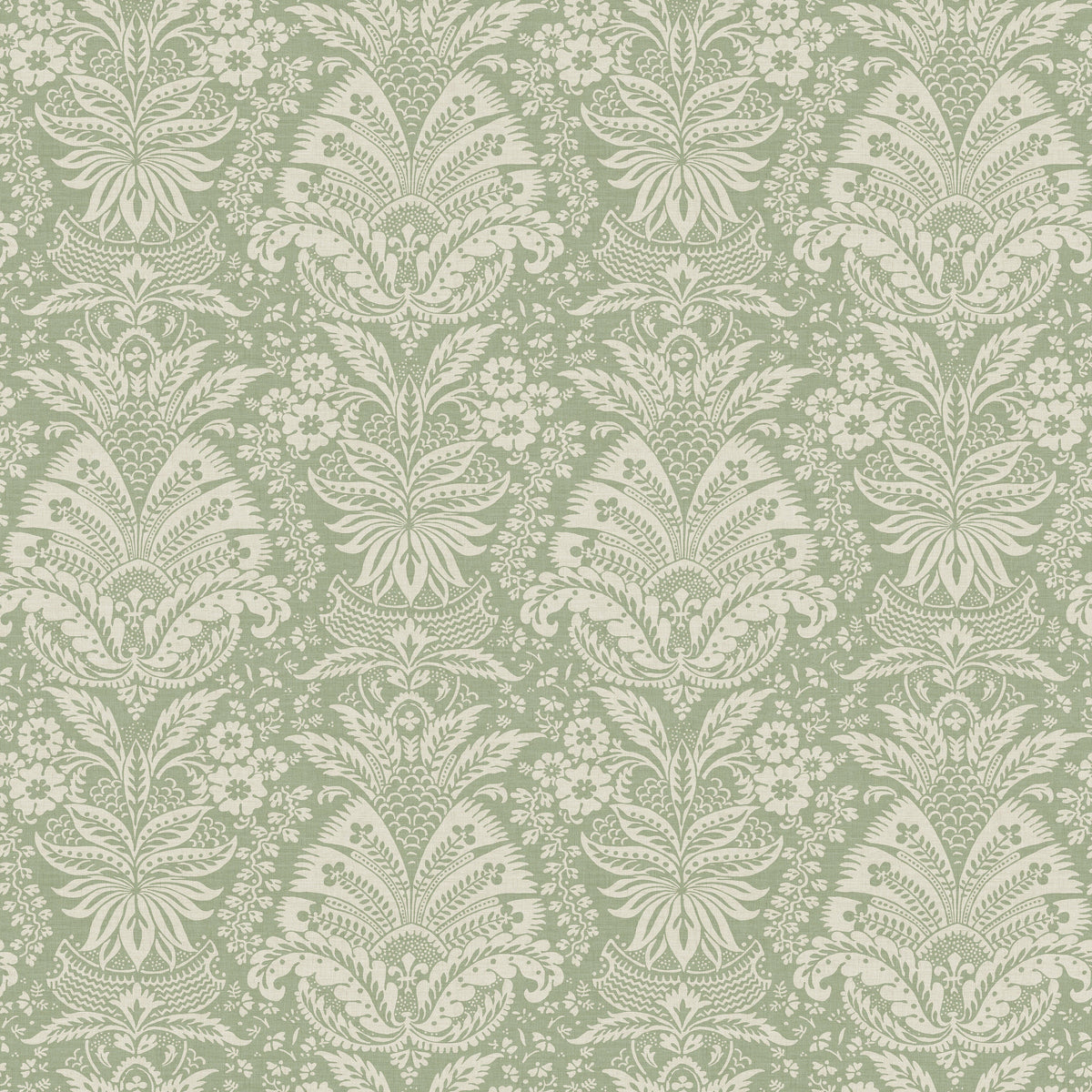 Bourton Damask Sage — Nina Campbell tapet